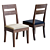 Elegant Basque Dining Chair 3D model small image 1