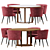 Elegant Eichholtz Grenada Dining Table 3D model small image 1