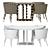 Elegant Eichholtz Grenada Dining Table 3D model small image 4