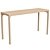 Modern Oak Console Table - Råvaror 130x45cm 3D model small image 1