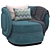 Dyor Smania Modern Armchair | 3ds Max & FBX Files 3D model small image 1