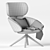 Peach Delight: Mobboli's Modern Armchair 3D model small image 5