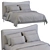 Elegant Myla Bed by West Elm - Timeless and Chic 3D model small image 4