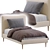 Elegant Myla Single Bed 3D model small image 7
