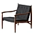 Vintage Frank Kyle Lounge Chair 3D model small image 1