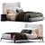 Elegant Dragonfly Bed: 250x200xh138 3D model small image 1