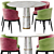Elegant Filmore & Agra Dining Table 3D model small image 2