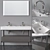 Galassia Meg11Pro Furniture Set 3D model small image 2