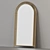 Gothic Curved Floor Mirror 3D model small image 3