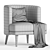 Modern Key West Armchair 3D model small image 3