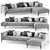  Stylish JORI Longueville Sofa 3D model small image 1
