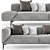  Stylish JORI Longueville Sofa 3D model small image 2