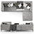  Stylish JORI Longueville Sofa 3D model small image 3