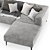  Stylish JORI Longueville Sofa 3D model small image 4