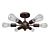 Elegant Oil-Rubbed Bronze Ceiling Light 3D model small image 1