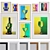 Colorful Modern Frame Set with Glassware Photos 3D model small image 1