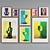 Colorful Modern Frame Set with Glassware Photos 3D model small image 2