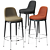 Caratos High Bar Stool: Luxurious and Stylish 3D model small image 1