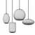 Scandi Glass Pendant Light Collection 3D model small image 2