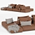 Modern Westside Sofa by Poliform 3D model small image 2