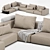 Modern Westside Sofa by Poliform 3D model small image 3