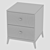 Customizable Designer Bedside Table 3D model small image 3