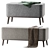 Stylish Roob Look Designer Poufs 3D model small image 1