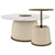 Luxury Creme Brulee Coffee Table 3D model small image 1