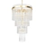 Luxury Clear Glass Chandelier 3D model small image 1