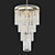 Luxury Clear Glass Chandelier 3D model small image 4
