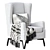 Modern Flavia Armchair 3D model small image 1