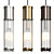 Elegant Bronze Pendant Light 3D model small image 1