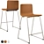 Modern Chrome Bar Stool: Bernhard 3D model small image 8