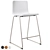 Modern Chrome Bar Stool: Bernhard 3D model small image 10