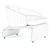 Sleek Modern HALLEY Armchair 3D model small image 4