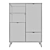 Berber Tall Chest of Drawers by Smart 3D model small image 7
