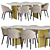 Contemporary Connubia Tuka AMR Dining Table 3D model small image 1