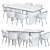 Contemporary Connubia Tuka AMR Dining Table 3D model small image 5