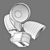 LED Outdoor Wall Light - Diva Lightstar 3D model small image 5