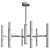 Modern Gold Starburst Chandelier 3D model small image 2