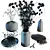 Chic Home Décor Set 3D model small image 3
