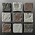 Vintage Stone Cube Panel 3D model small image 2