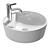 TÖRNVIKEN Washbasin & VOXNAN Mixer Set 3D model small image 3