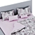 Sherst Grey Slipson Bed 180 3D model small image 3