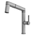 Elegant Stainless Steel Sink Mixer 3D model small image 3
