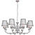 Elegant Crystal Lux Iridium Chandelier 3D model small image 3
