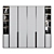 Modern Lighted Cupboard with Shelf 3D model small image 2