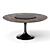 Apriori T 160 Marble Brown Dining Set 3D model small image 3