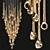 Elegant Eyelet Chandelier: Illuminate in Style 3D model small image 1