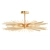 Mid Century Modern Gold Sputnik Ceiling Light 3D model small image 1